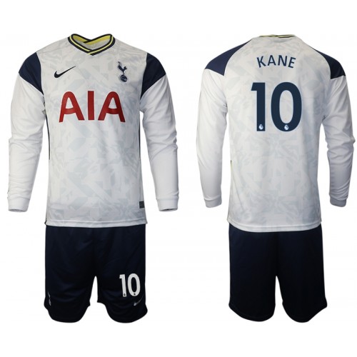 Tottenham Hotspur Fodboldtrøjer Harry Kane 10 Børn Hjemmebanesæt 2020/21 Langærmet Tottenham Hotspur Fodboldtrøjer Harry Kane 10 Børn Hjemmebanesæt 2020/21 Langærmet